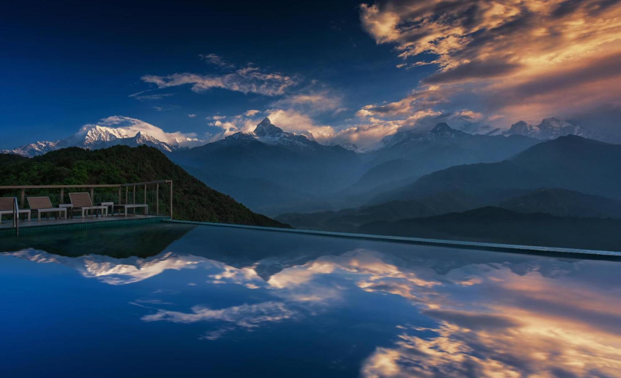 Sarangkot Mountain Lodge Pokhara Exterior foto